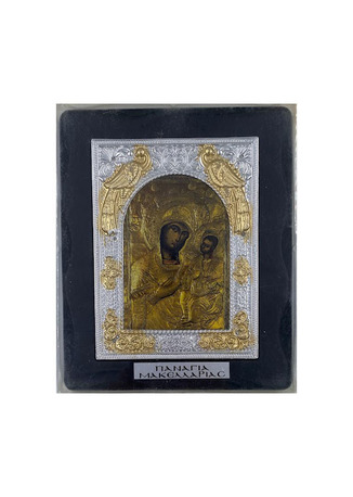 Βυζαντινή εικόνα με μαύρο πλαίσιο